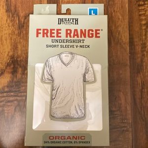 New Duluth free range undershirt short sleeve v neck